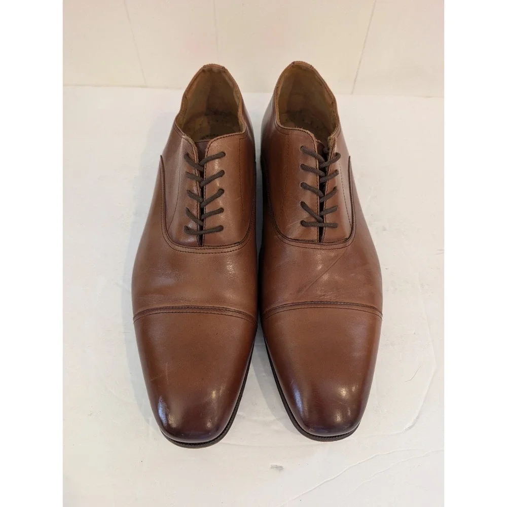 Florsheim Francisco Cognac Cap Toe Size 13D Leather Dress Shoes 11528-221 Mens